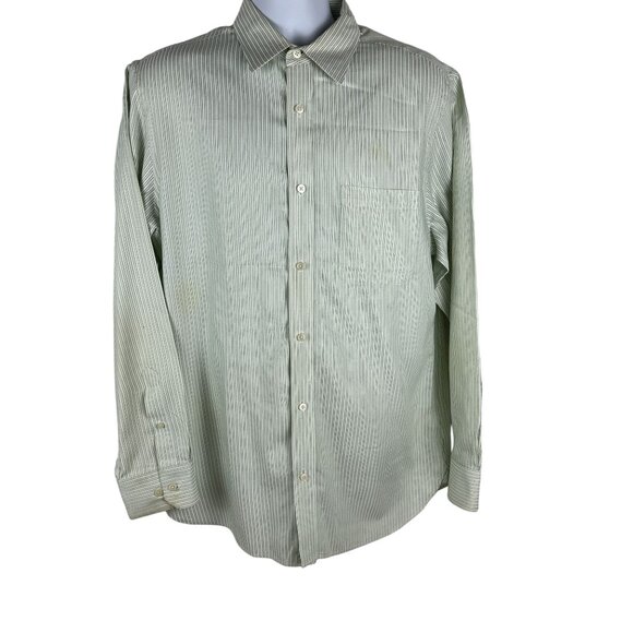 Banana Republic Mens Slim Fit Striped Button-Up Shirt Size L - Picture 1 of 9